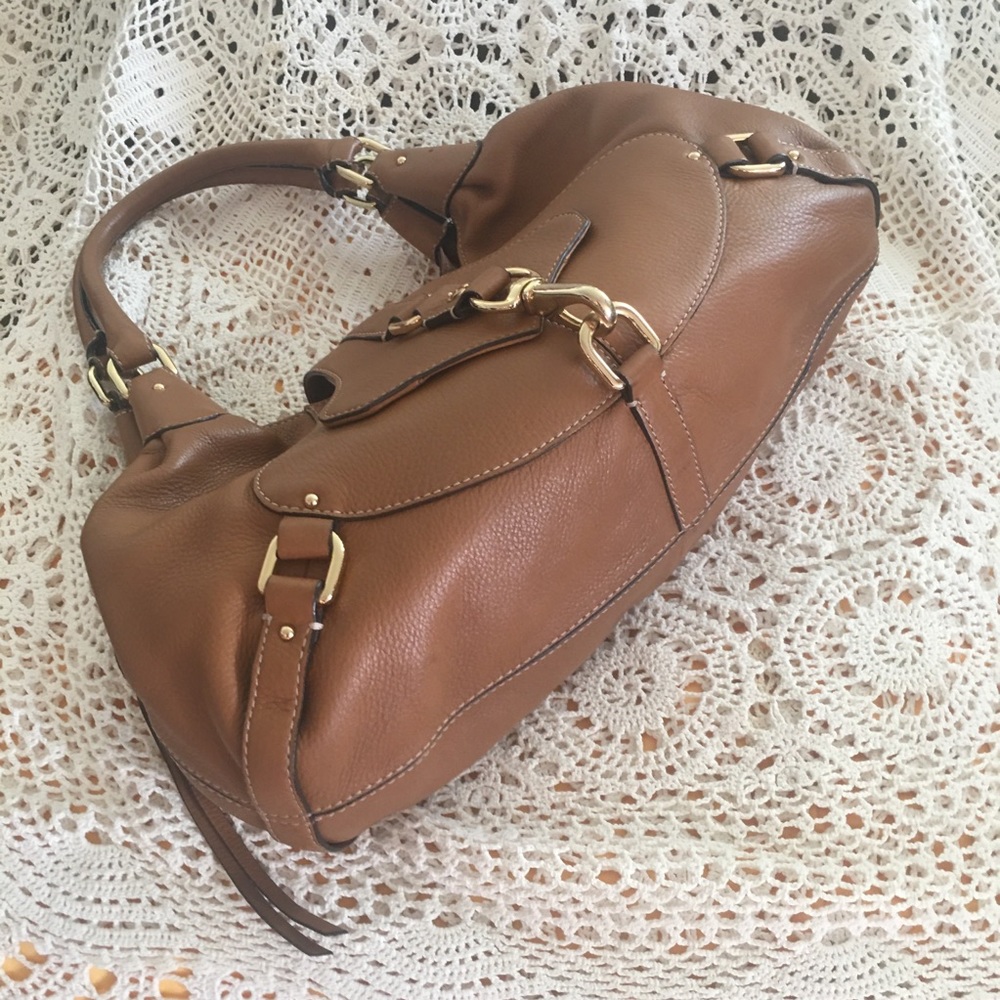 COPY - COLE HAAN BROWN SOFT LEATHER SATCHEL HANDBAG NWOT